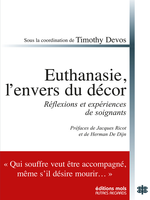 Title details for Euthanasie, l'envers du décor by . Collectif - Wait list